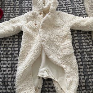 Zara mini Sherpa one-piece 3-6mo